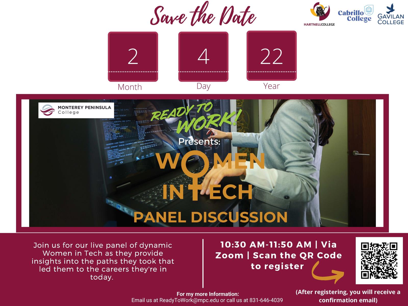 save the date Women in Tech