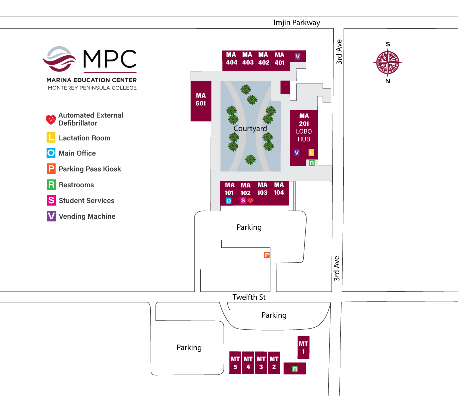 Map of the Marina Campus