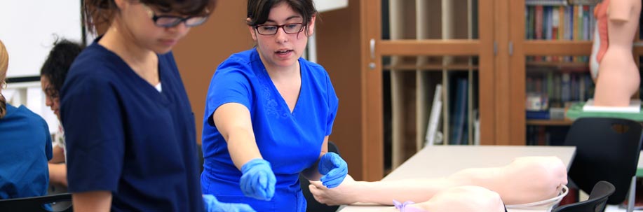 Medical Assisting students in the classroom.