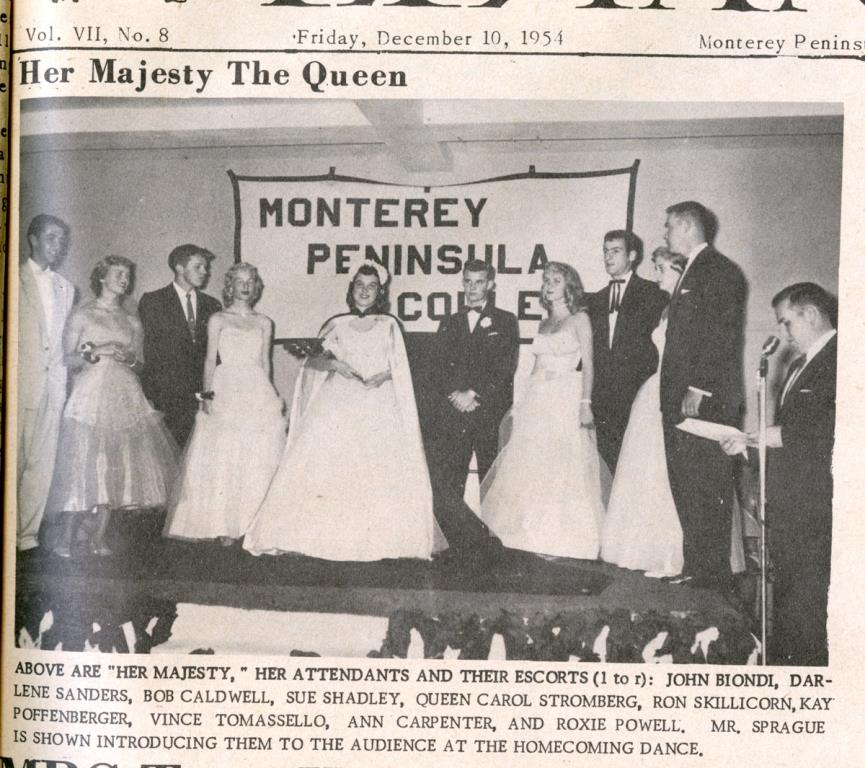 Homecoming Court 1954 El Yanqui